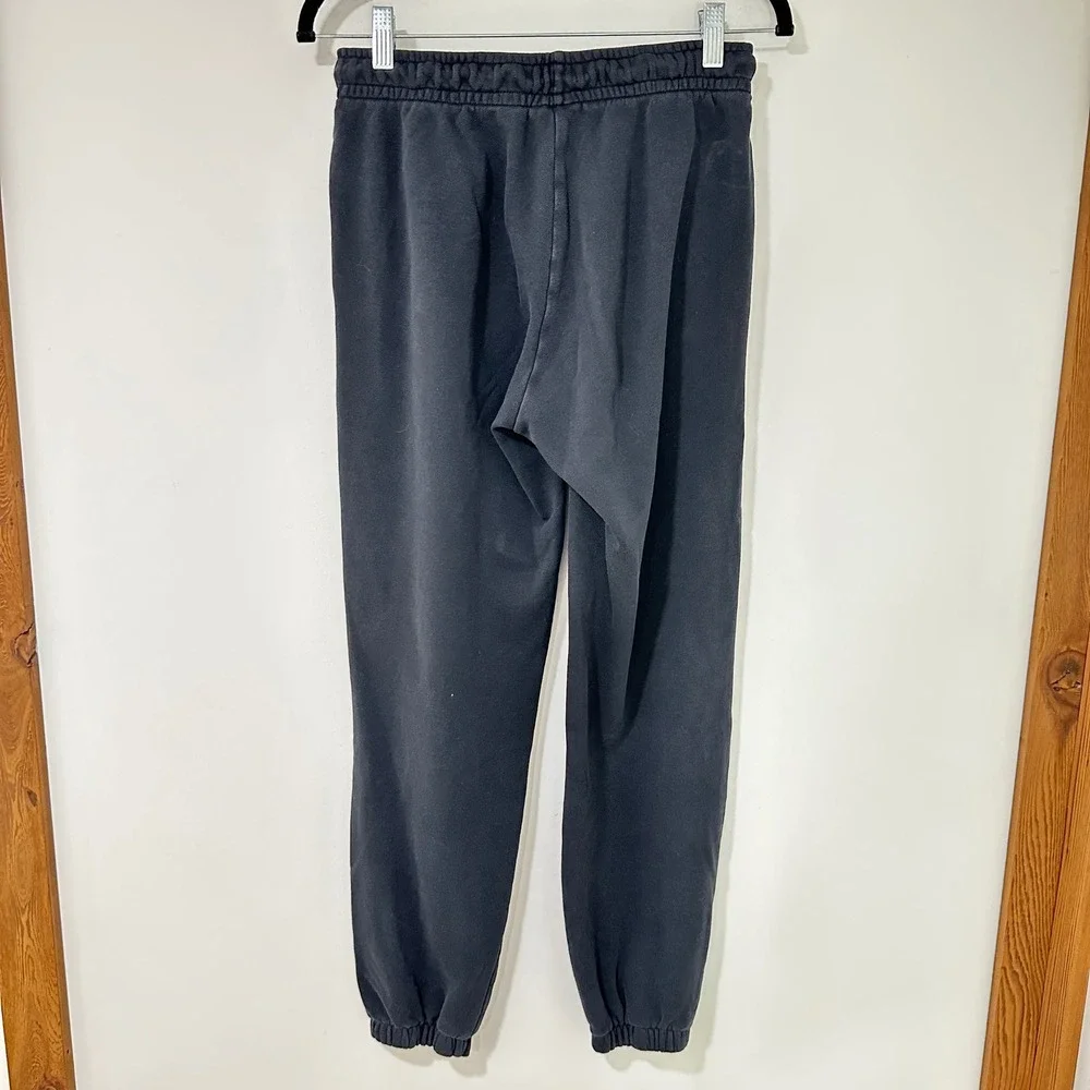 Nike Fleece Jogger Sweatpants‎ Mens Small Black Embroidered Logo | Athleisure